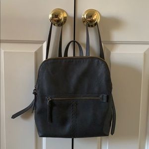 Gray backpack purse